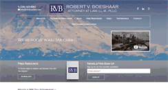 Desktop Screenshot of boeshaarlaw.com