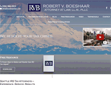 Tablet Screenshot of boeshaarlaw.com